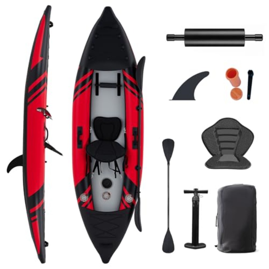 Drop Stitch Touring Kayak 1 Person - Kayak gonflable pour une personne, idéal