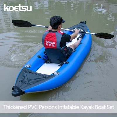 Inflatable Kayak 2 Person Drop Stitch - KOETSU-Canoé-kayak gonflable en PVC pour 1