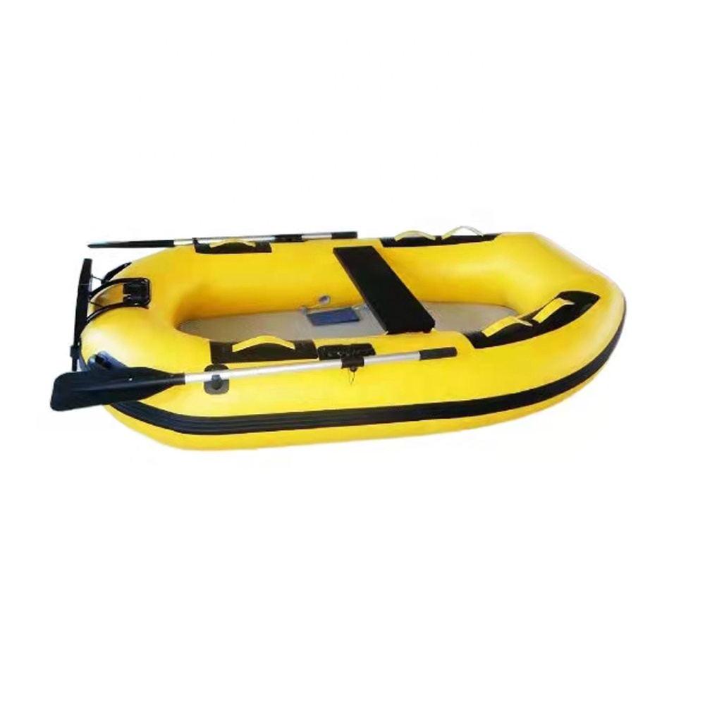 Inflatable Kayak 2 Person Drop Stitch - Kayak de pêche gonflable avec pédale,