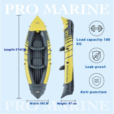 Double kayak gonflable épais e - Inflatable Kayak 2 Person Drop Stitch avis et prix