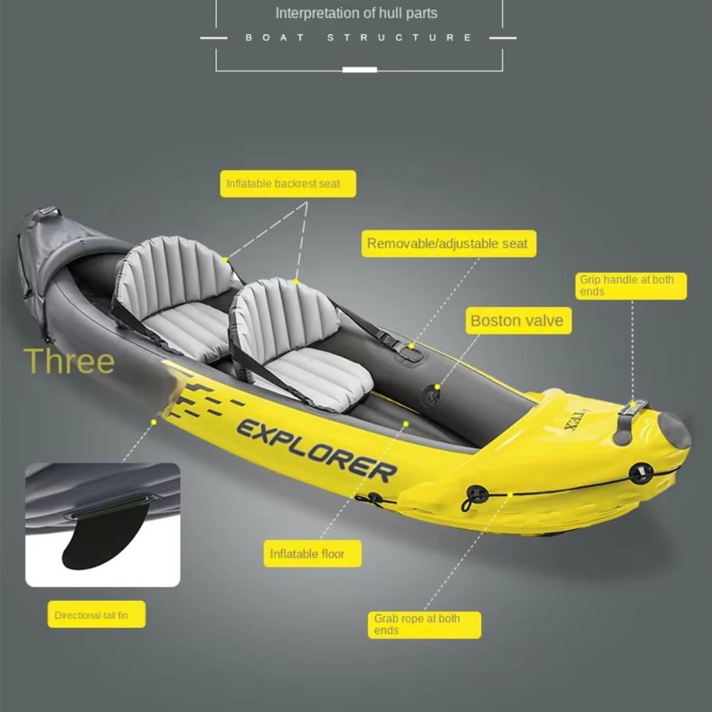 Double kayak gonflable épais e - Inflatable Kayak 2 Person Drop Stitch avis et prix