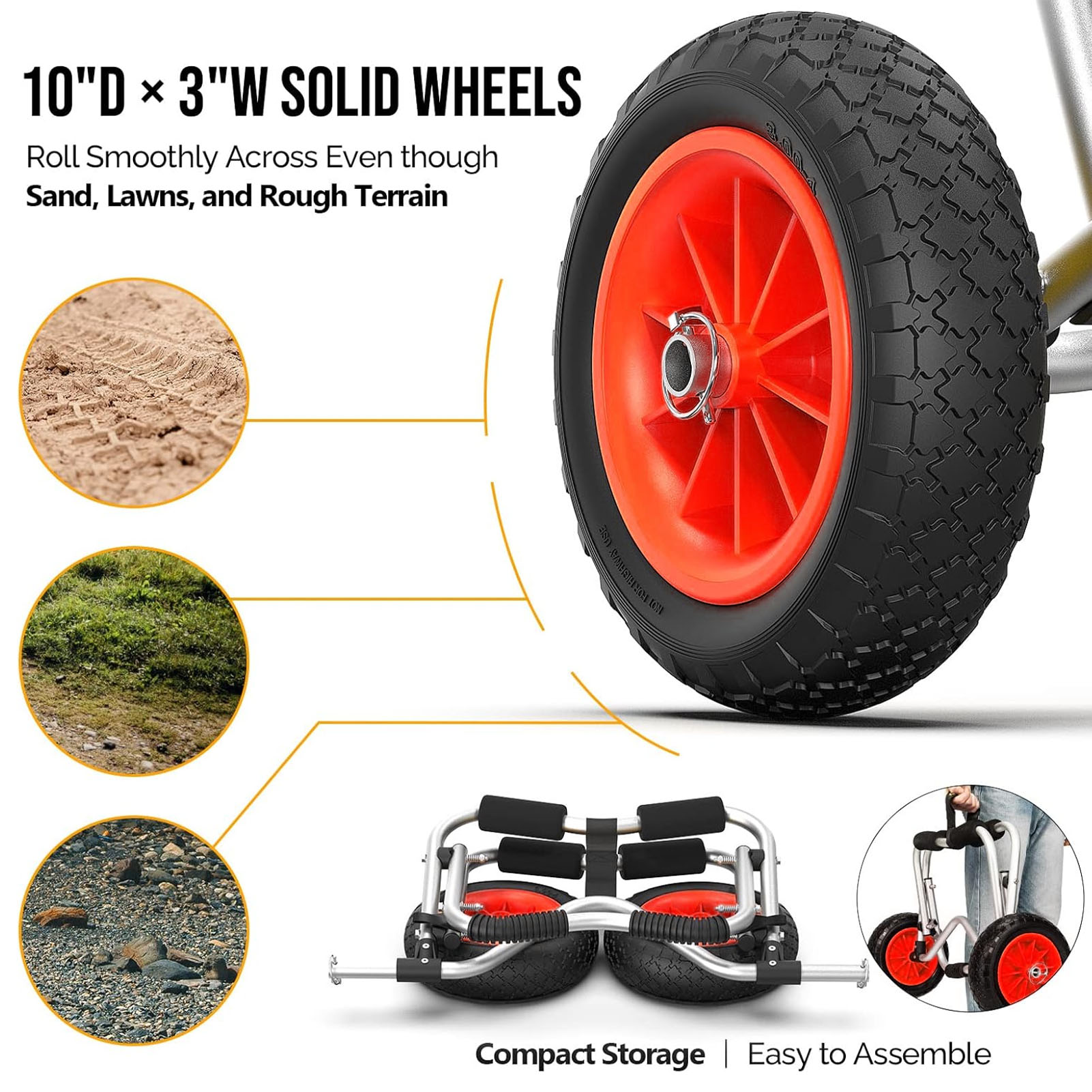 Chariot de transport pour kaya - Kayak Cart Trolley Carrier Dolly avis et prix