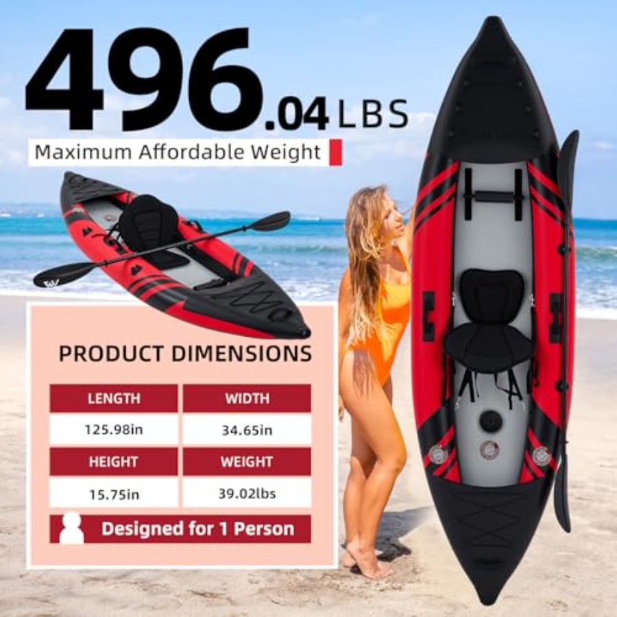 Kayak gonflable pour une perso - Drop Stitch Touring Kayak 1 Person avis et prix