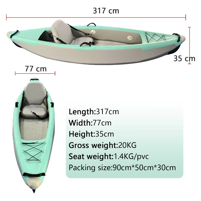 Kayak gonflable transparent po - Inflatable Kayak 2 Person Drop Stitch avis et prix