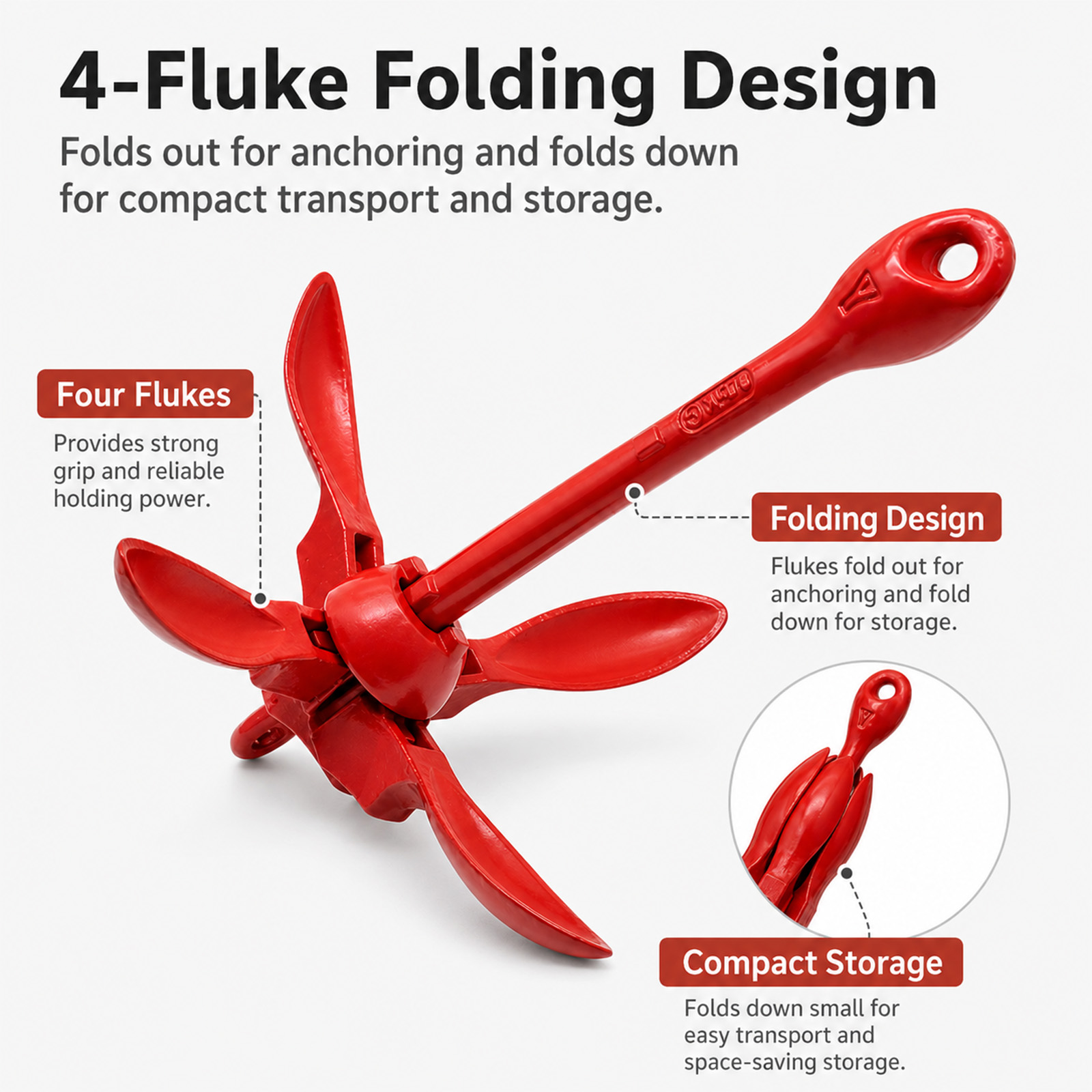 Kit d'ancre pliable pour kayak - Kayak Anchor Kit Folding 1.5Kg avis et prix
