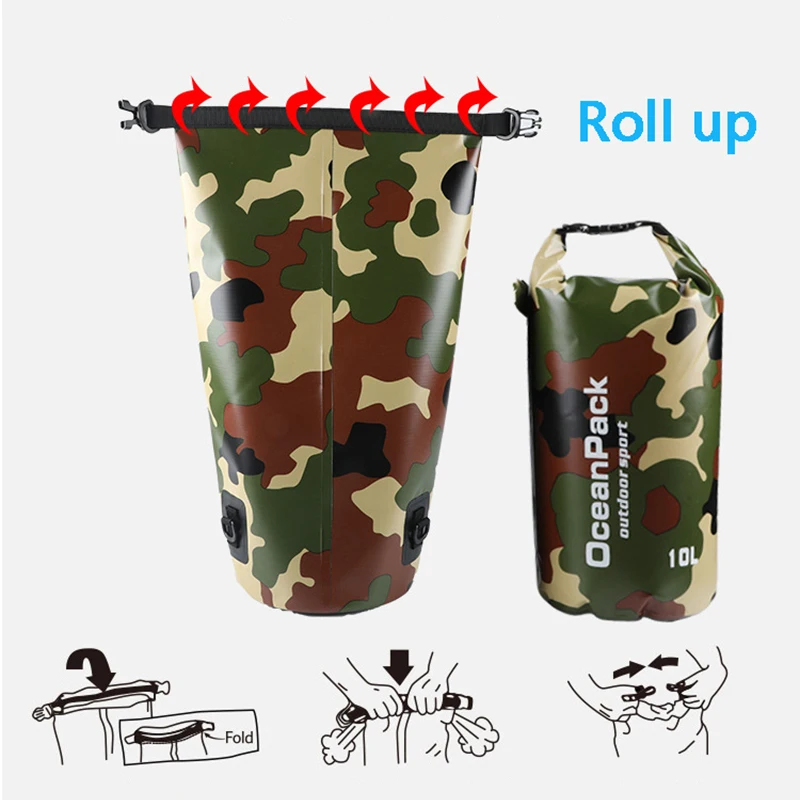 Sac étanche camouflage à ferme - Dry Bag Backpack 30L Waterproof avis et prix