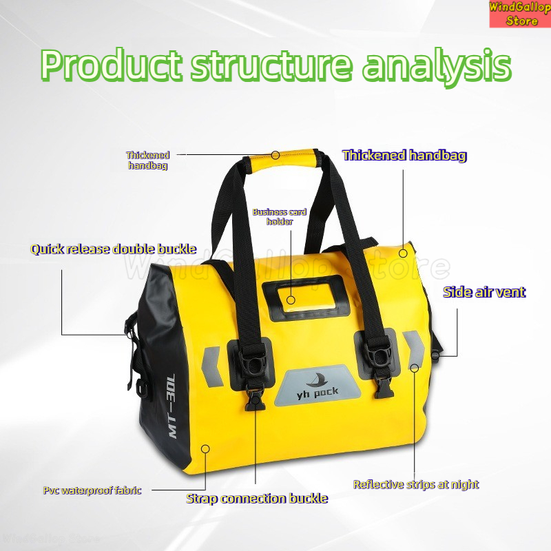 Sacoche de moto extensible 30L - Dry Bag Backpack 30L Waterproof avis et prix