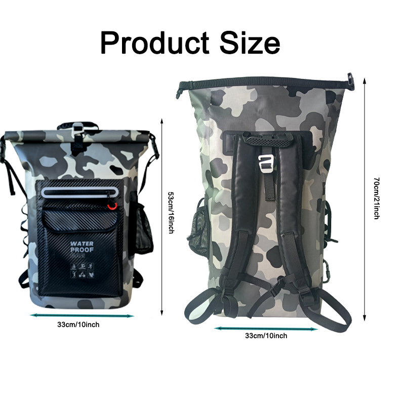 Sac étanche pliable 30L en PVC - Dry Bag Backpack 30L Waterproof avis et prix