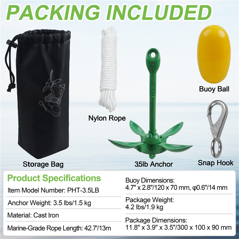 Injecteur pliable pour kayak e - Kayak Anchor Kit Folding 1.5Kg avis et prix