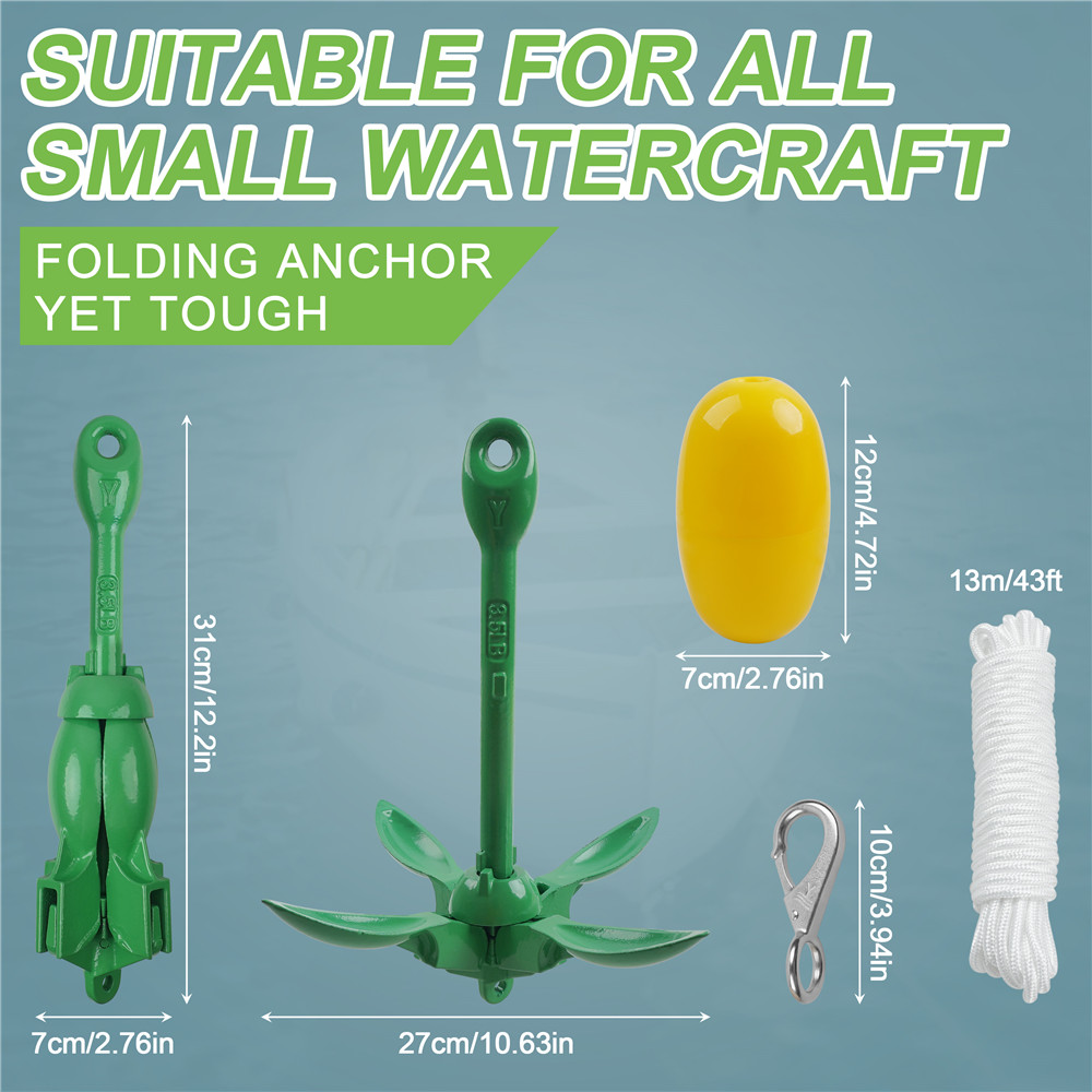 Injecteur pliable pour kayak e - Kayak Anchor Kit Folding 1.5Kg avis et prix