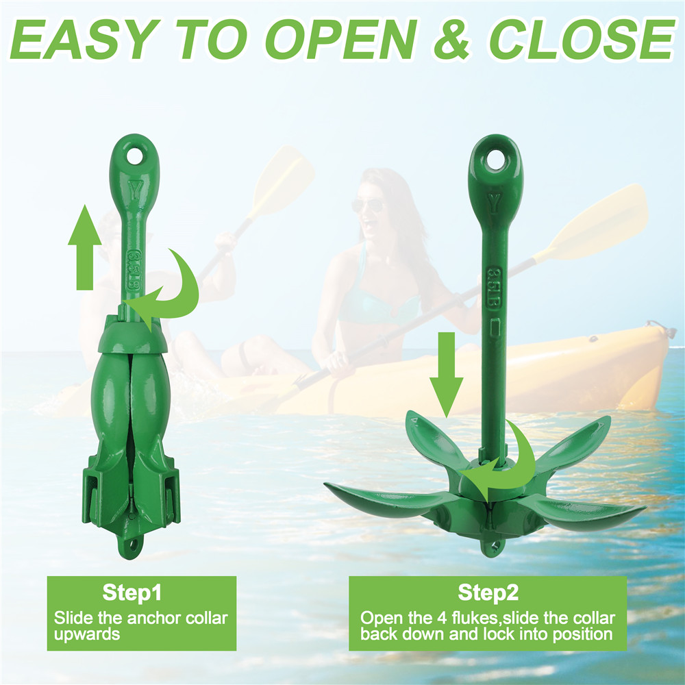 Injecteur pliable pour kayak e - Kayak Anchor Kit Folding 1.5Kg avis et prix