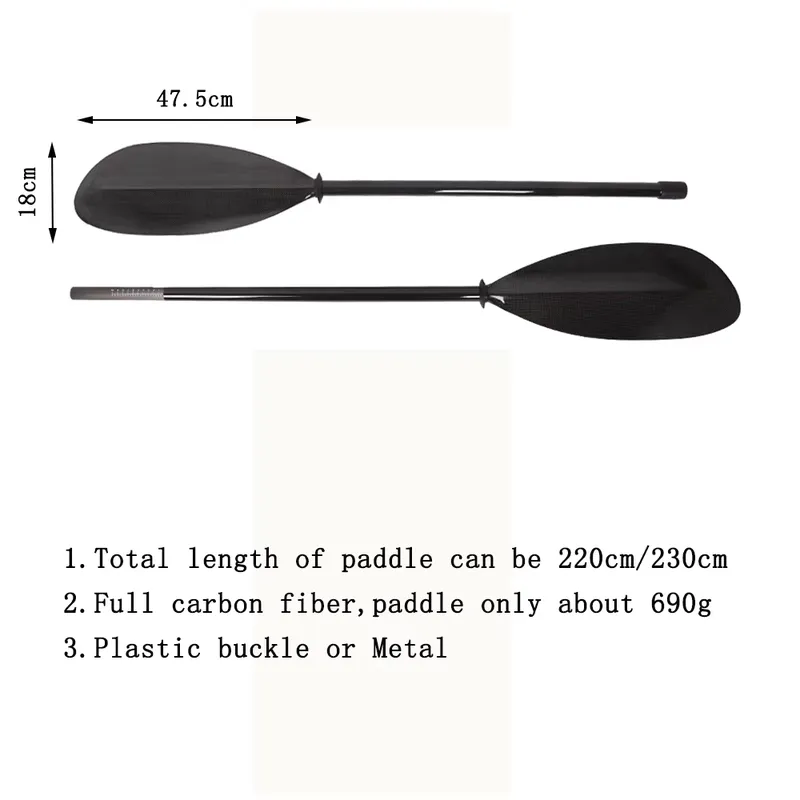 Fabrication de deux pagaies de - Kayak Paddle Carbon Fiber 2 Piece avis et prix