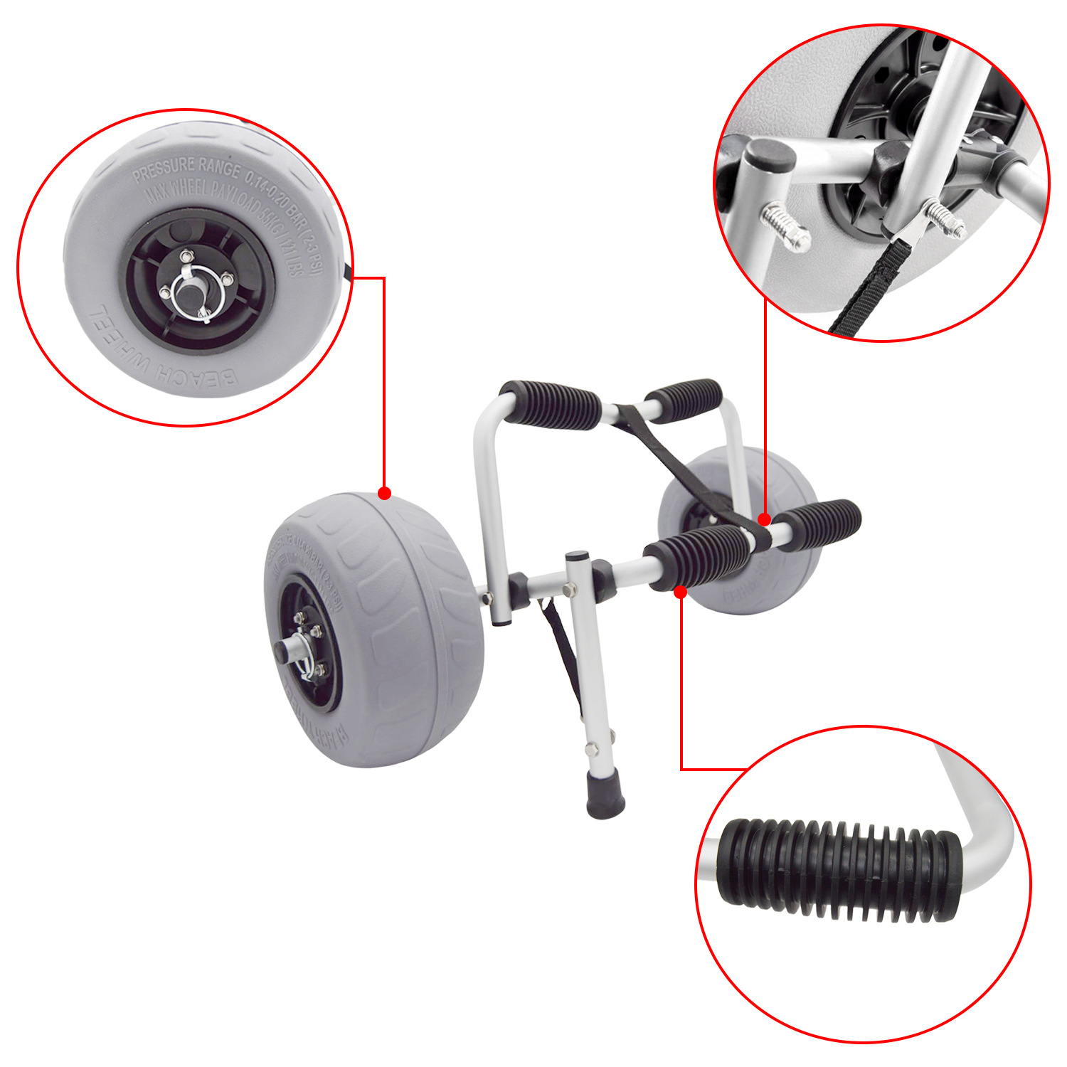 Chariot de transport pliable e - Kayak Cart Trolley Carrier Dolly avis et prix