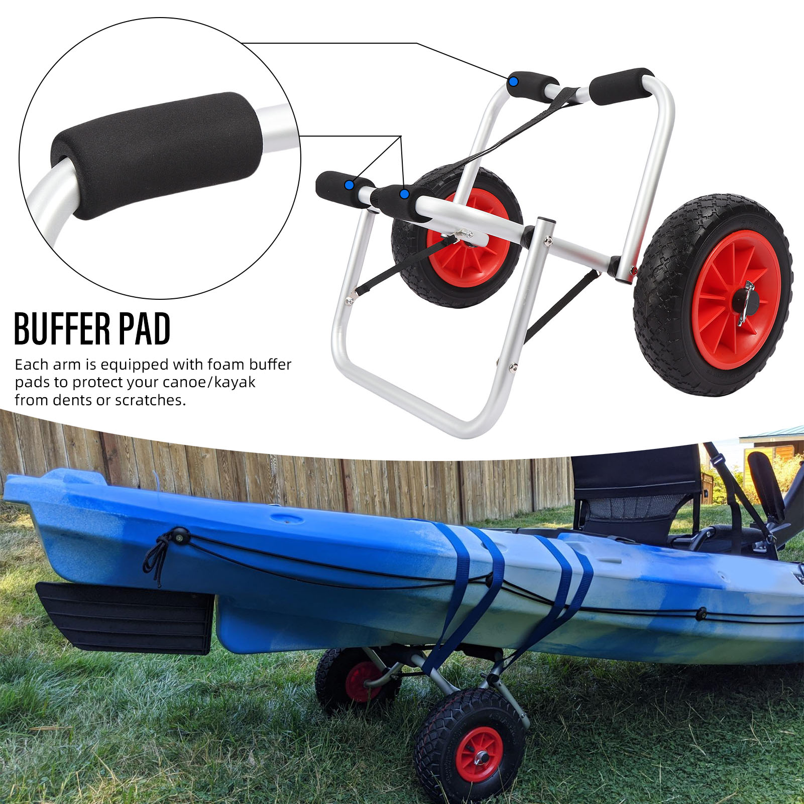 Chariot de transport pour kaya - Kayak Cart Trolley Carrier Dolly avis et prix