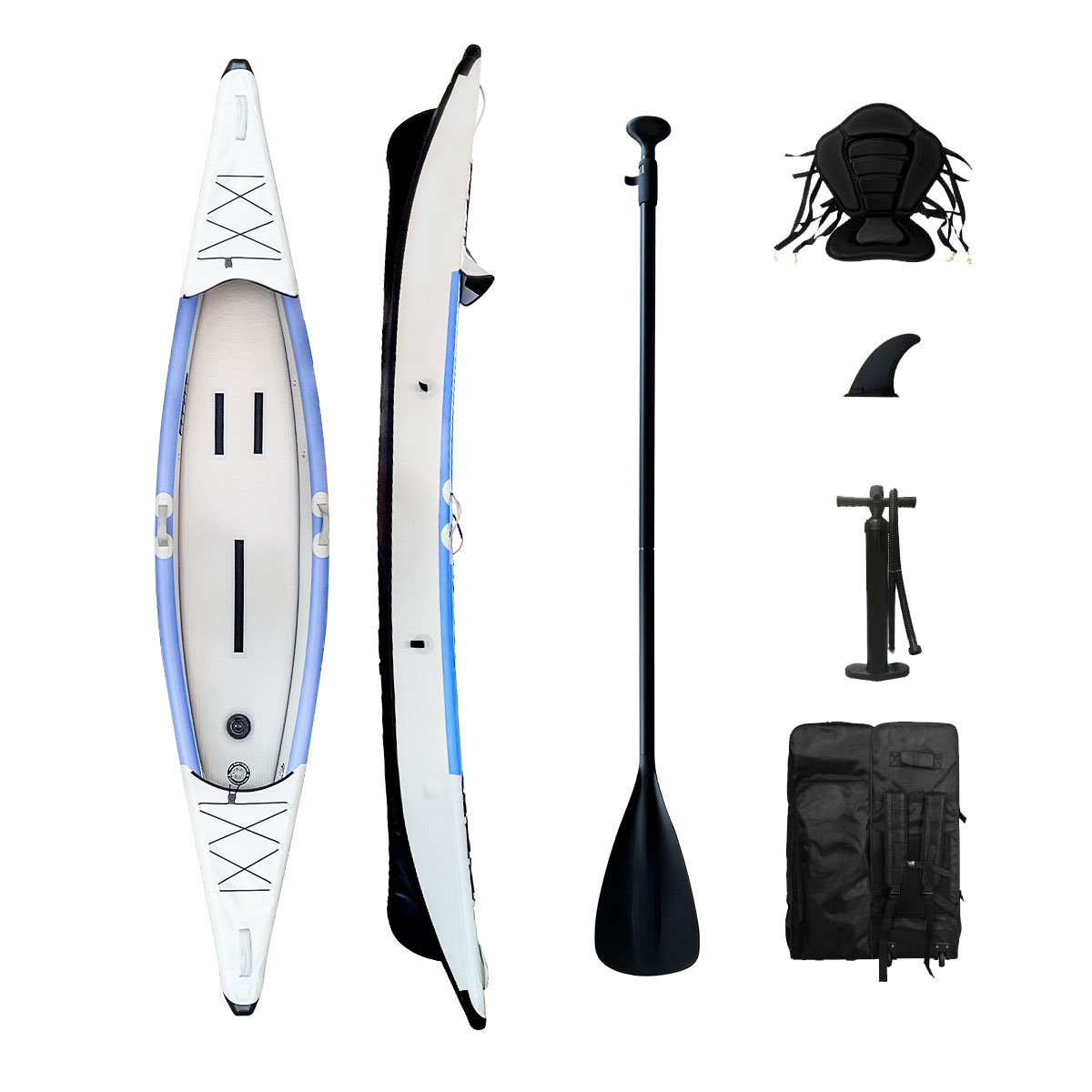 Kayak gonflable de pêche pliab - Inflatable Kayak 2 Person Drop Stitch avis et prix