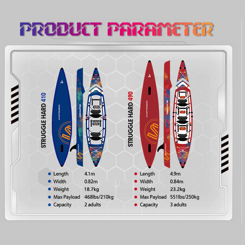 Kayak gonflable Skatinger 3 pl - Inflatable Kayak 2 Person Drop Stitch avis et prix