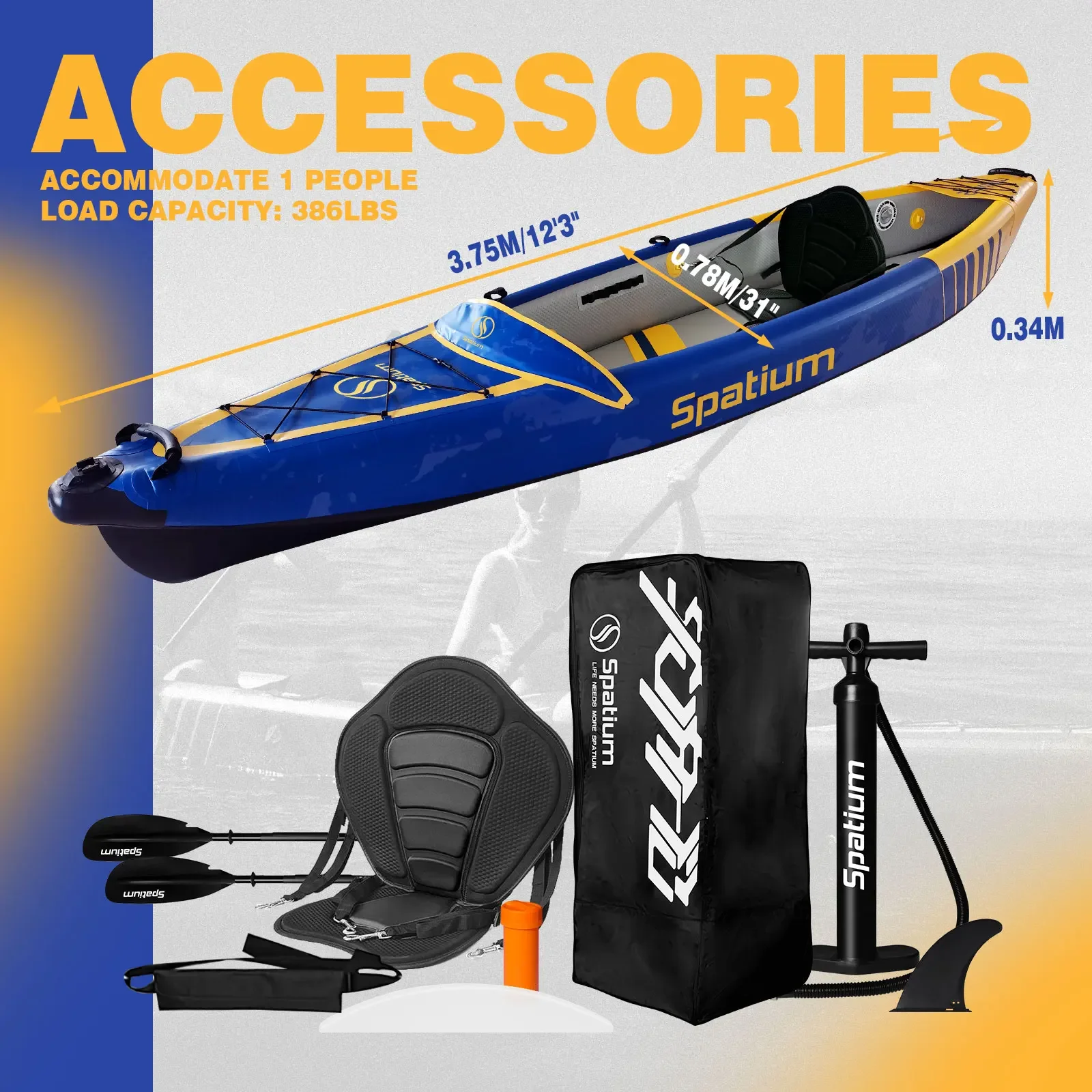 Kayak gonflable Portable et dé - Inflatable Kayak 2 Person Drop Stitch avis et prix