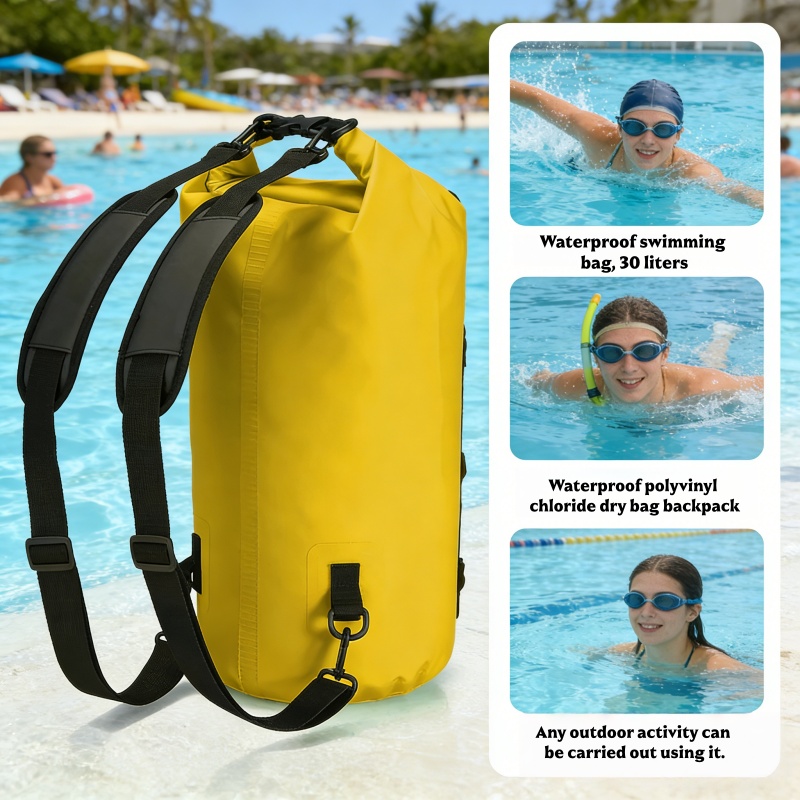 Sac à dos étanche en PVC 30L p - Dry Bag Backpack 30L Waterproof avis et prix
