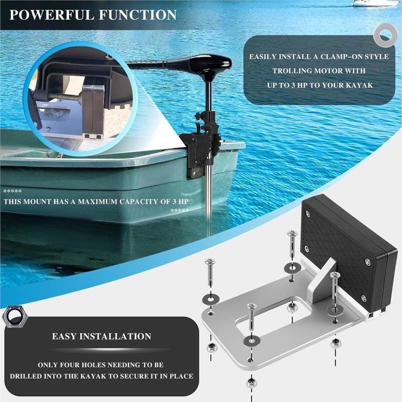 【ESSENTIELS DE VOYAGE】Support  - Electric Trolling Motor Kayak Mount avis et prix