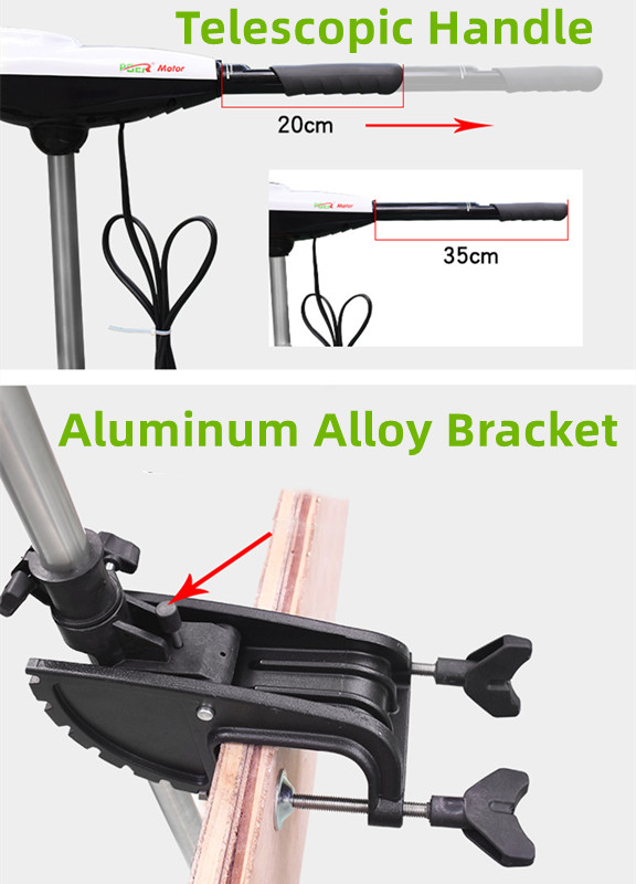 Moteur hors-bord électrique à  - Electric Trolling Motor Kayak Mount avis et prix