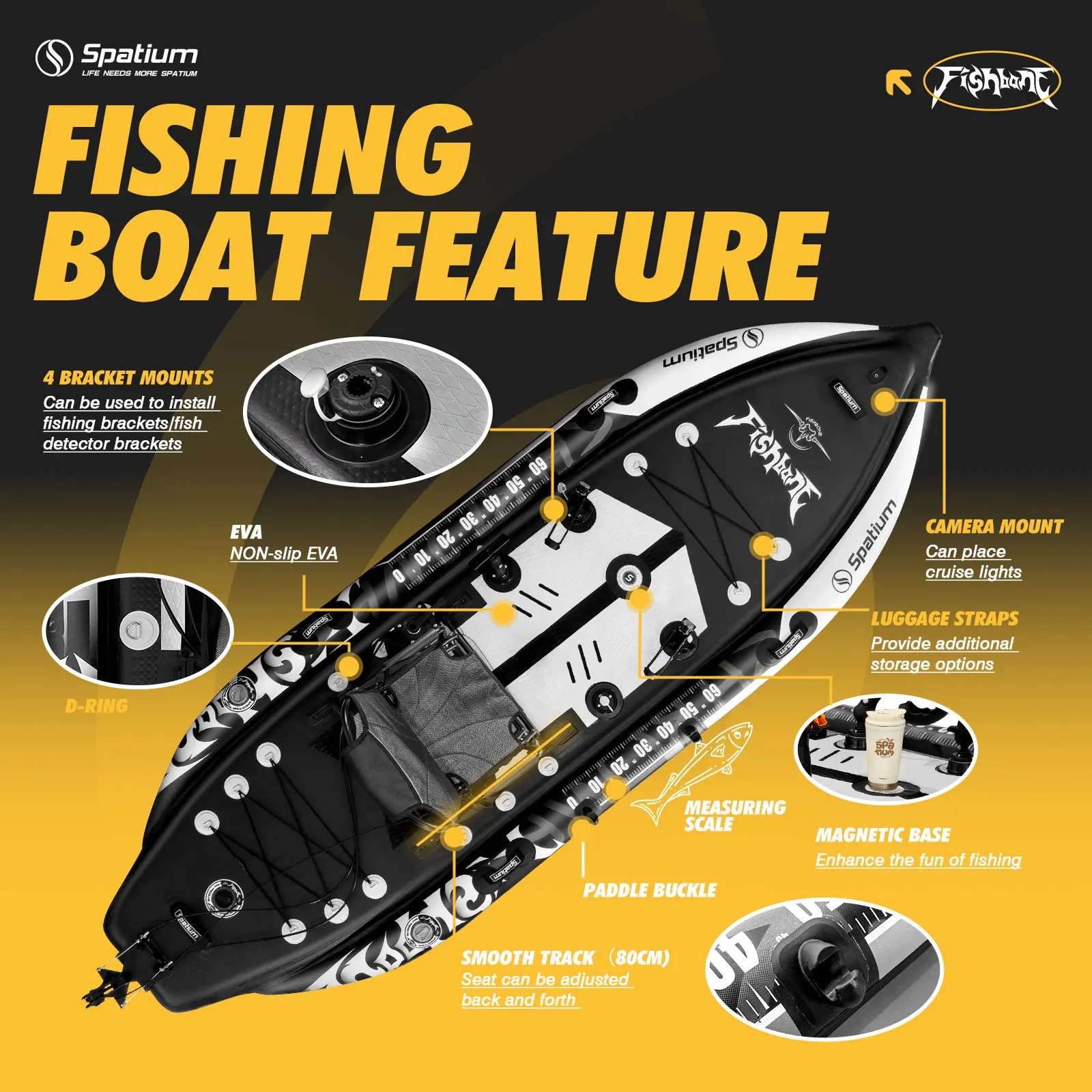 Kayak de pêche gonflable, syst - Drop Stitch Touring Kayak 1 Person avis et prix