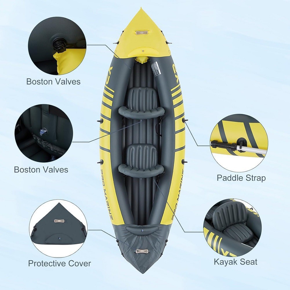Bateau pneumatique double pour - Inflatable Kayak 2 Person Drop Stitch avis et prix